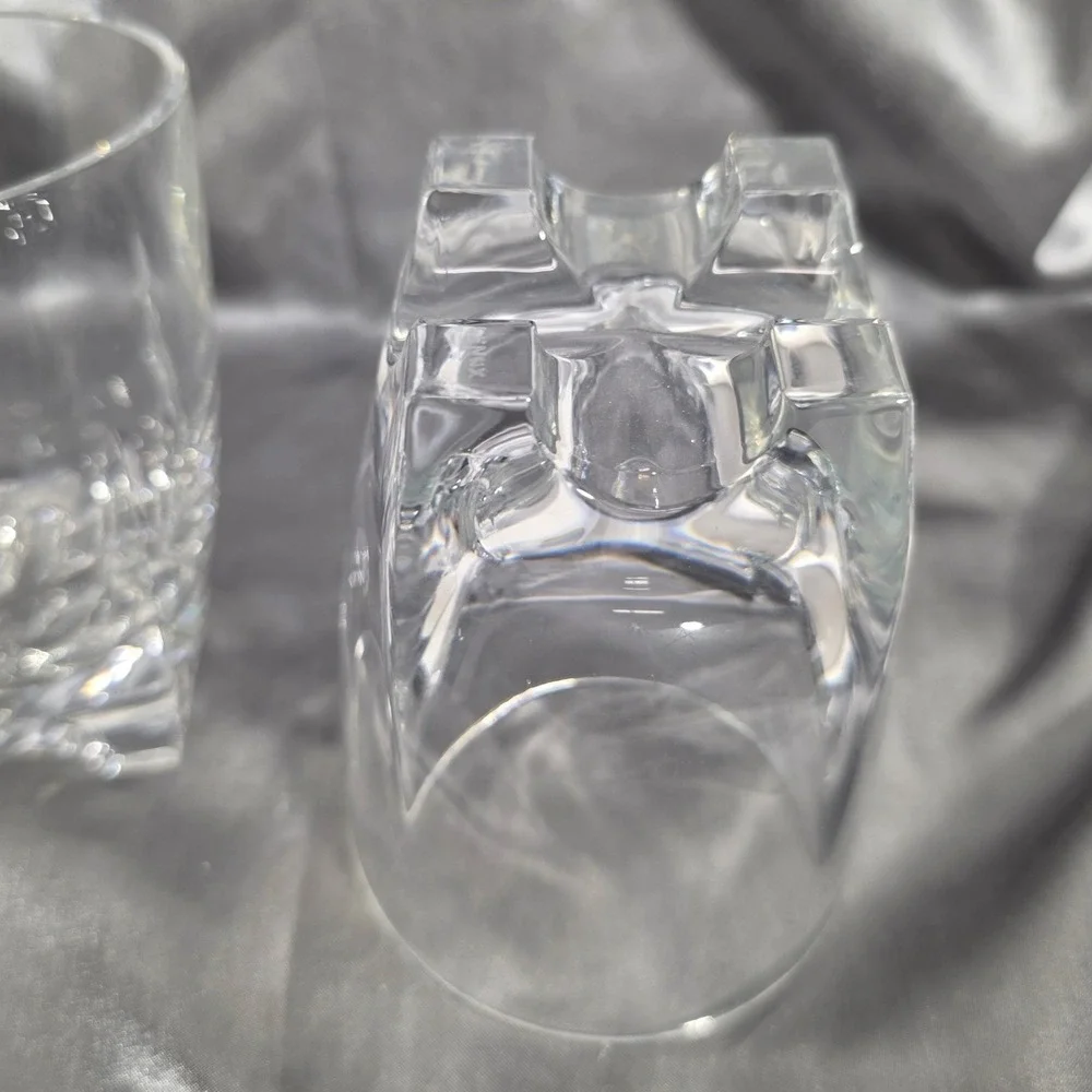 Double Old Fashioned Tuscany Classics by Lenox Set 2 Four Footed Whisky Glasses